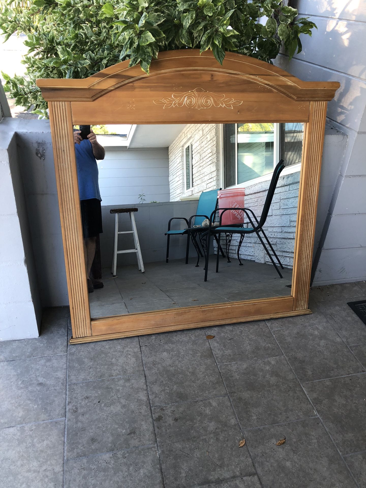 Beautiful Large Antique Mirror 
