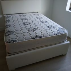 $350 Queen Bed Frame With Mattress And Boxspring Brand New Free Delivery 