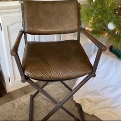 MCM MID CENTURY MODERN DIRECTORS CHAIR COUNTER HEIGHT BARSTOOL 