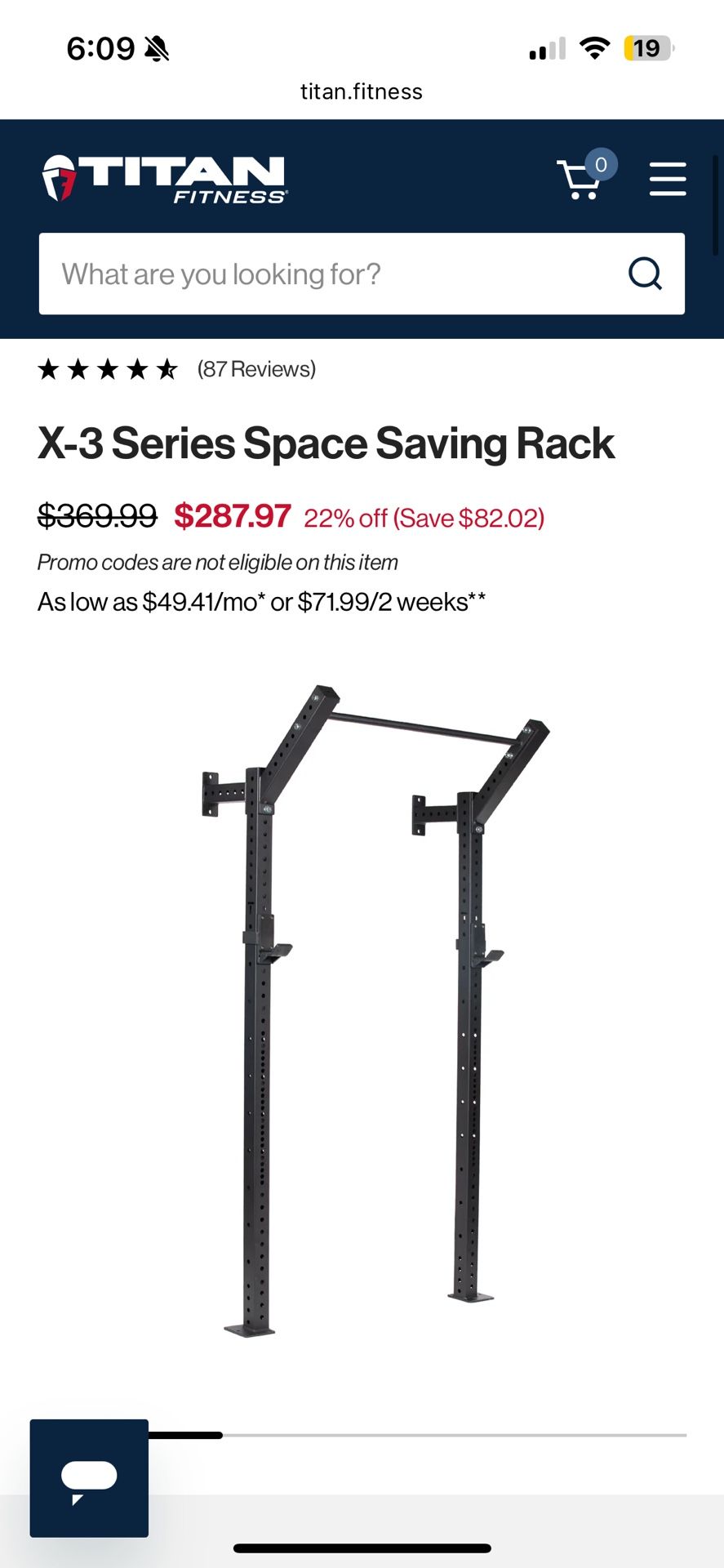 Titan X-3 Series Space Saving Power Rack