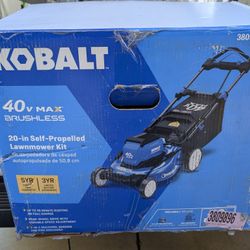The Kobalt Lawn Mower Gen4 20"  Push, Battery, Self  Walk,  Mower