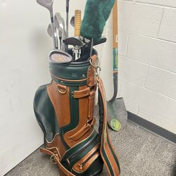 Golf bag and clubs