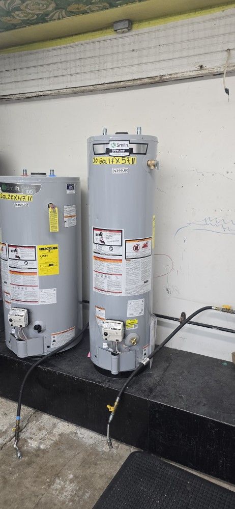 Gas Water Heater Warranty Garantia Por Escrito $399 And UP