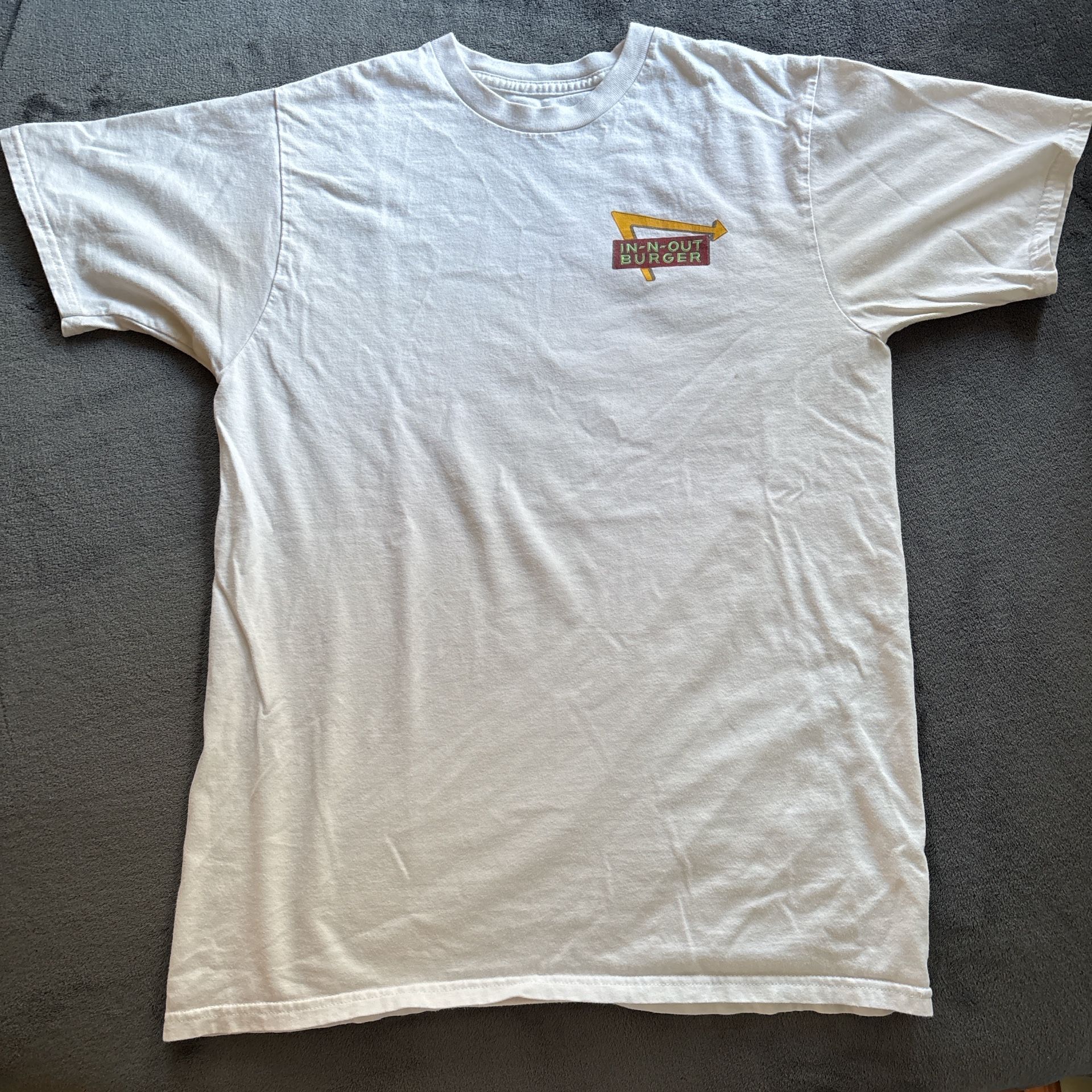 White In-N-Out Burger t-shirt