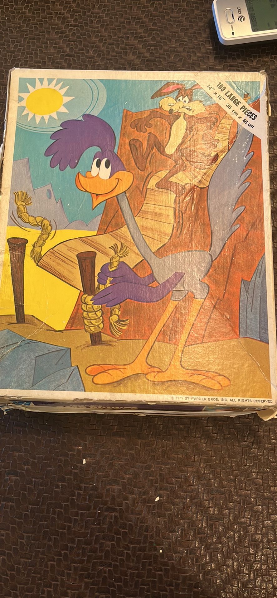 1975 "Beep Beep" The ROAD RUNNER Jigsaw Puzzle Disney Warner Brothers COMPLETE