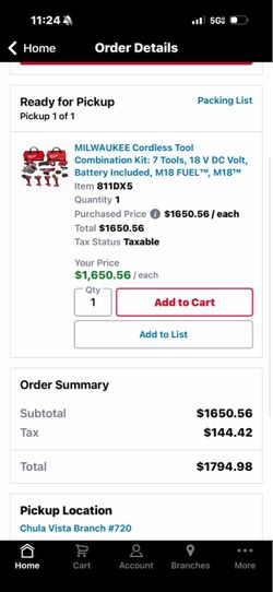 Milwaukee set Tools New