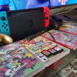 Nintendo switch bundle With 7 Game's Pick up Only near Spring