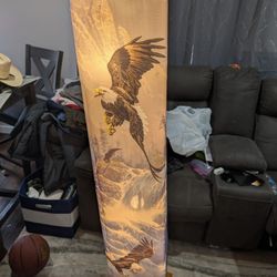 Tall Eagle Lamp From Bradford Exchange