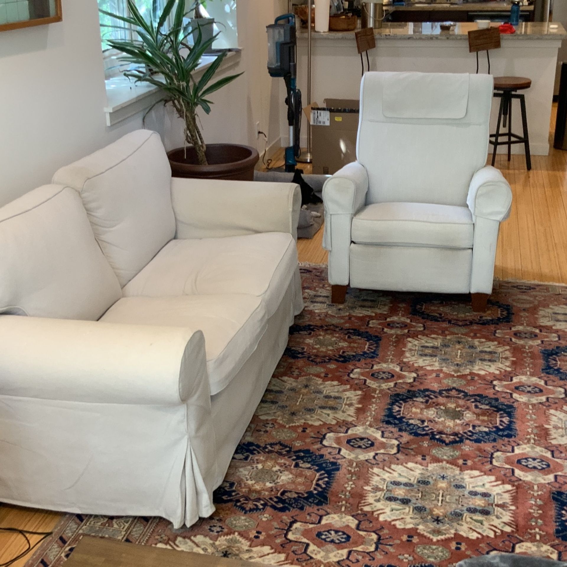 Sofa and Recliner Set IKEA