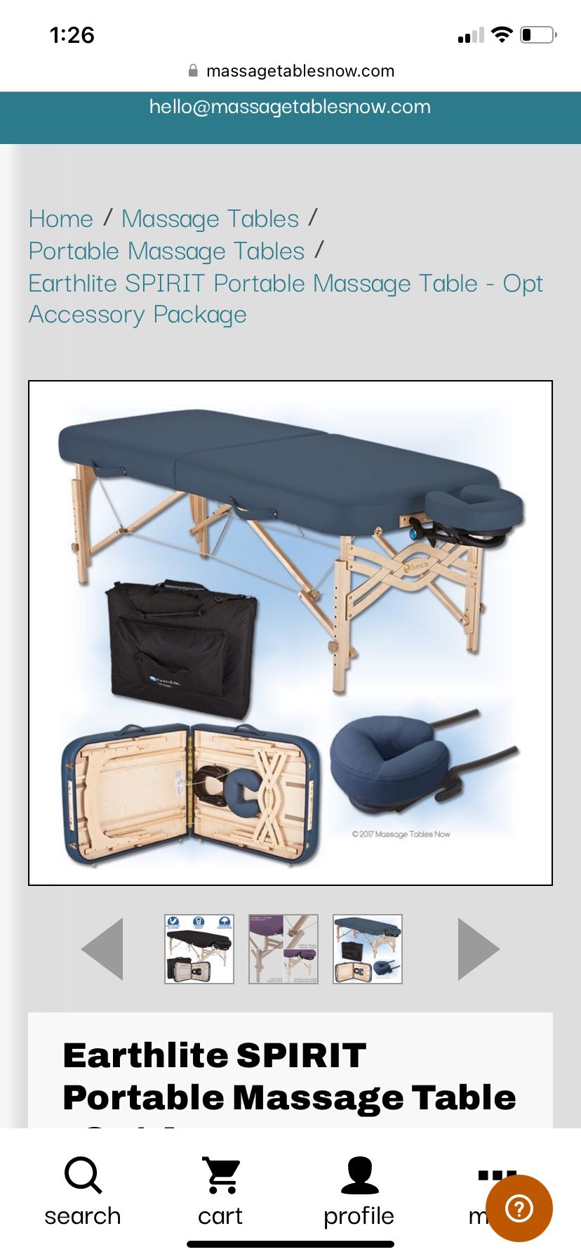 Earthlite SPIRIT Portable Massage Table plus  bag 