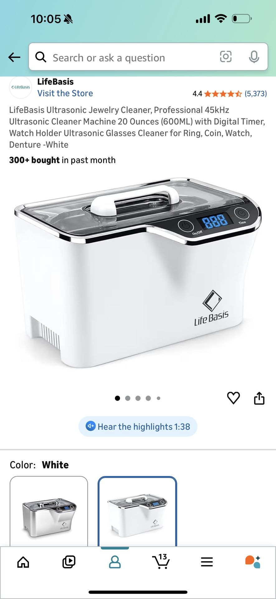 Jewlery , Glasses & Tool Cleaner 