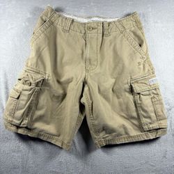 Vintage Aeropostale Cargo Shorts Men’s 32 Khaki Utility Baggy Skate Y2K#3124