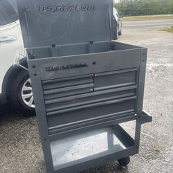 U.S. GENERAL 30 in., 5-Drawer Mechanics Cart, Slate Gray