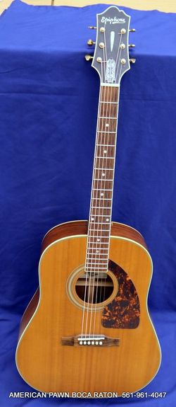 Epiphone Masterbilt AJ-500RENS Acoustic Electric Dreadnought Guitar Used, 