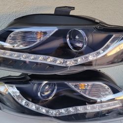 06-08 Audi A4 LED Projector Headlights Luces Calaveras Micas Faros Focos Faroles