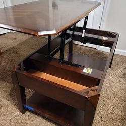 Coaster Walnut Lift-top Coffee Table w Hidden Storage