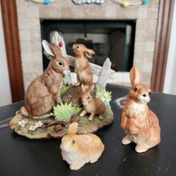 Realistic Bunny Statues