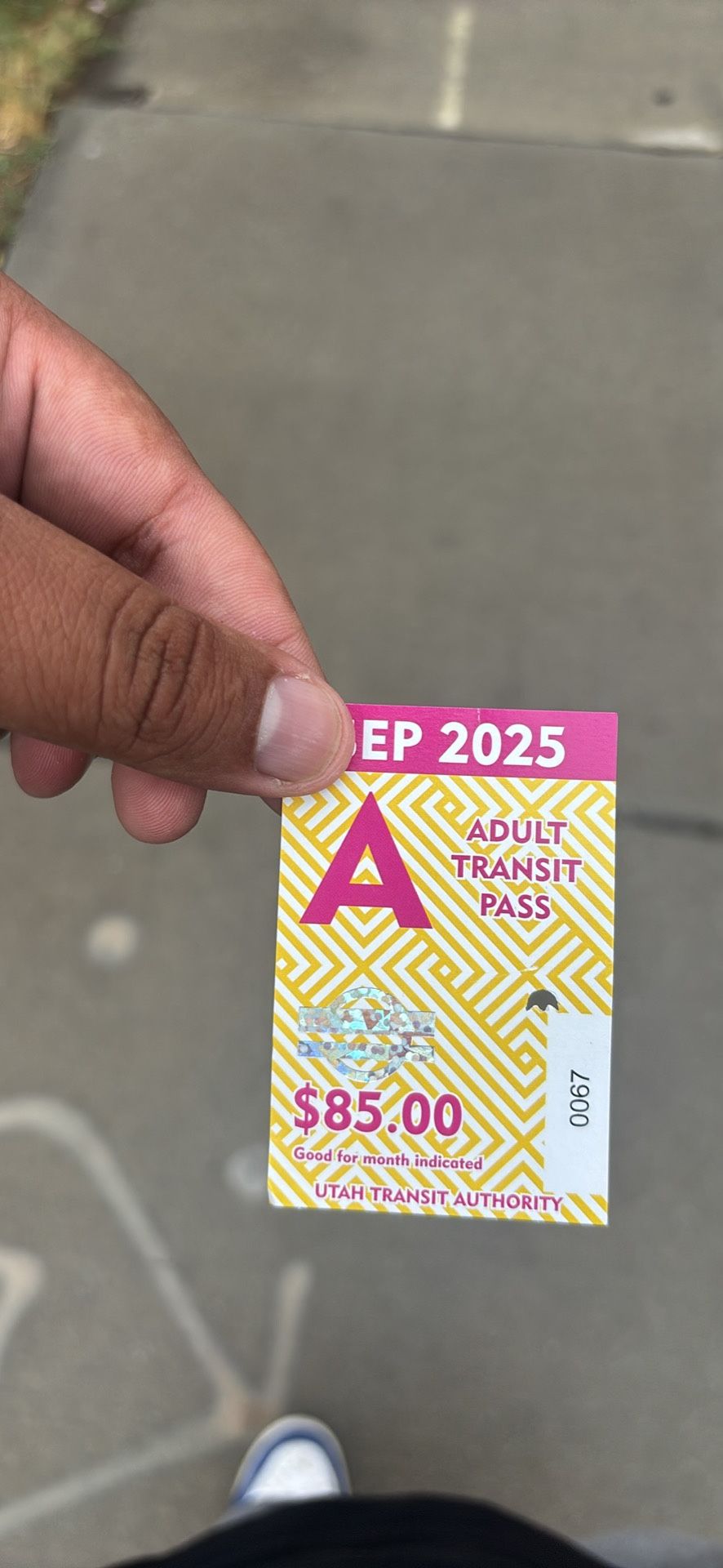 UTA SEPTEMBER MONTH LONG PASS