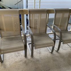 Three Patio Chairs In Good Condition 