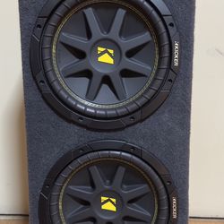 Car Audio Dual 10" Subwoofer Enclosure Speaker Sub Box with 2 10" Kicker Subs
