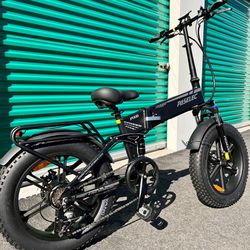 NEW-ADULT SIZE - 1000 Watt Electric Folding Bike, Power regen Tech, Fat Tire, Full Suspension(Black-OR-Army Green)PX6 Pro Paselec ⚡️