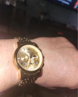 OLEVS Gold-Tone Chronograph Watch