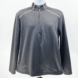 Callaway Golf Men's Charcoal 1/4 zip Pullover Sweatshirt with Pocket