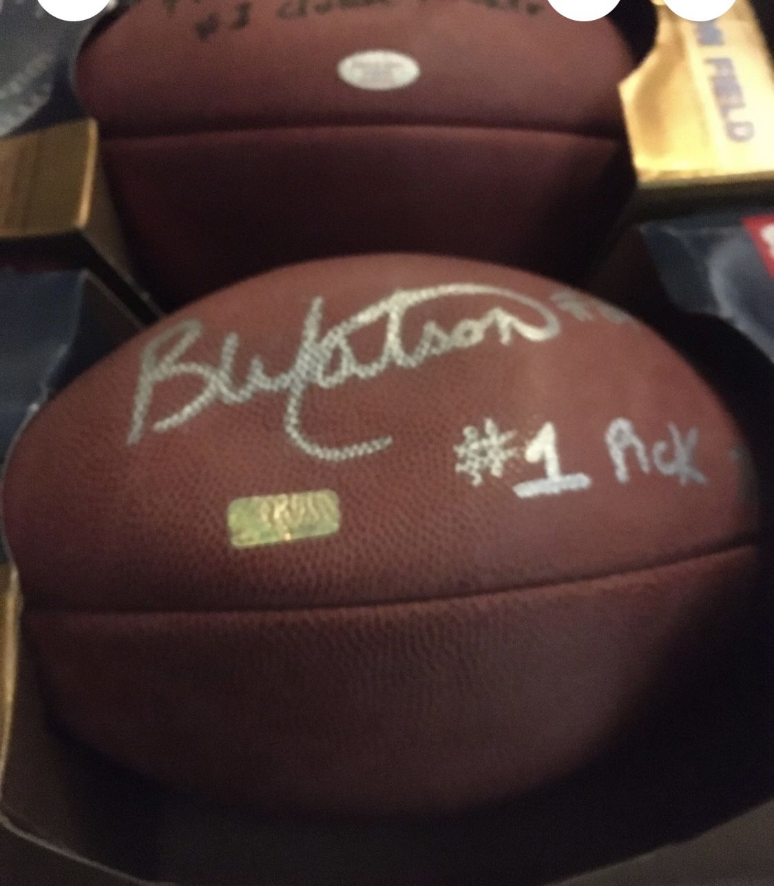 BEN WATSON #1 DRAFT PICK AUTO