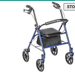 Walker Steel 4 wheel with seat