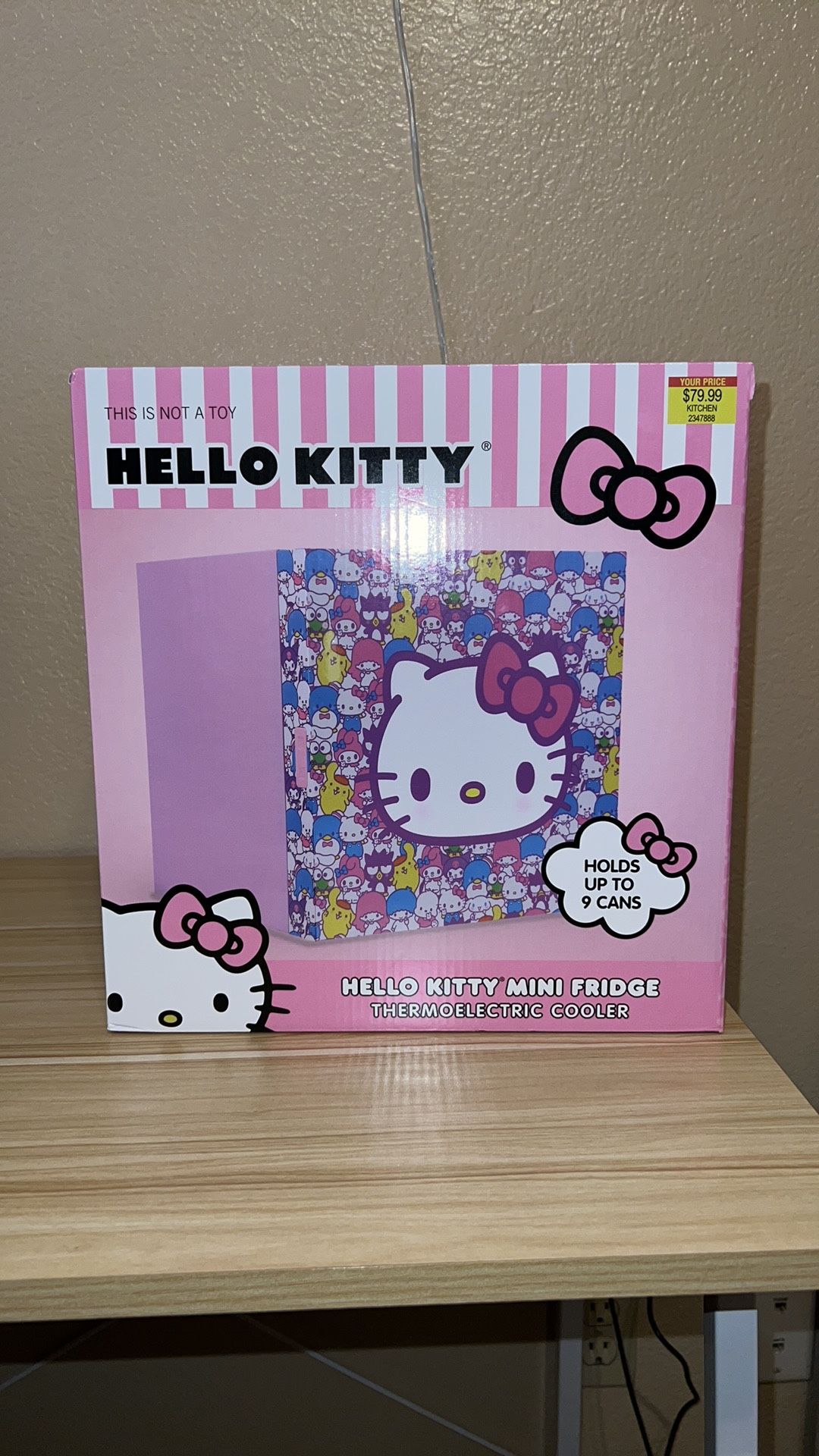 Hello Kitty Pink and Purple Mini Fridge