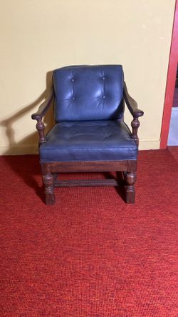 Leather Upholstered Arm Chair