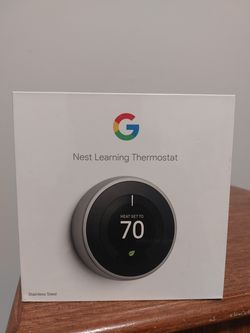Google Nest Thermostat with Wi-Fi Compatibility - Charcoal