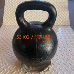 Strongman / Powerlifting 53 KG / 117 LB Kettle bell / Kettlebell