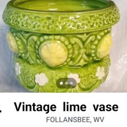 Vintage Lime Vase