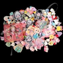 Lot Of Random Flatback & Acrylic Charms