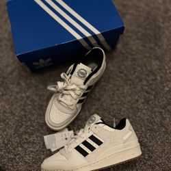 Womens adidas Forum CL Low Athletic Shoe - Cloud White / Black / Cream White