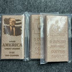 Copper Bars 5oz 