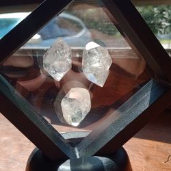 Set Of 3 Herkimer Diamonds Ethically Sourced Mined In New York 