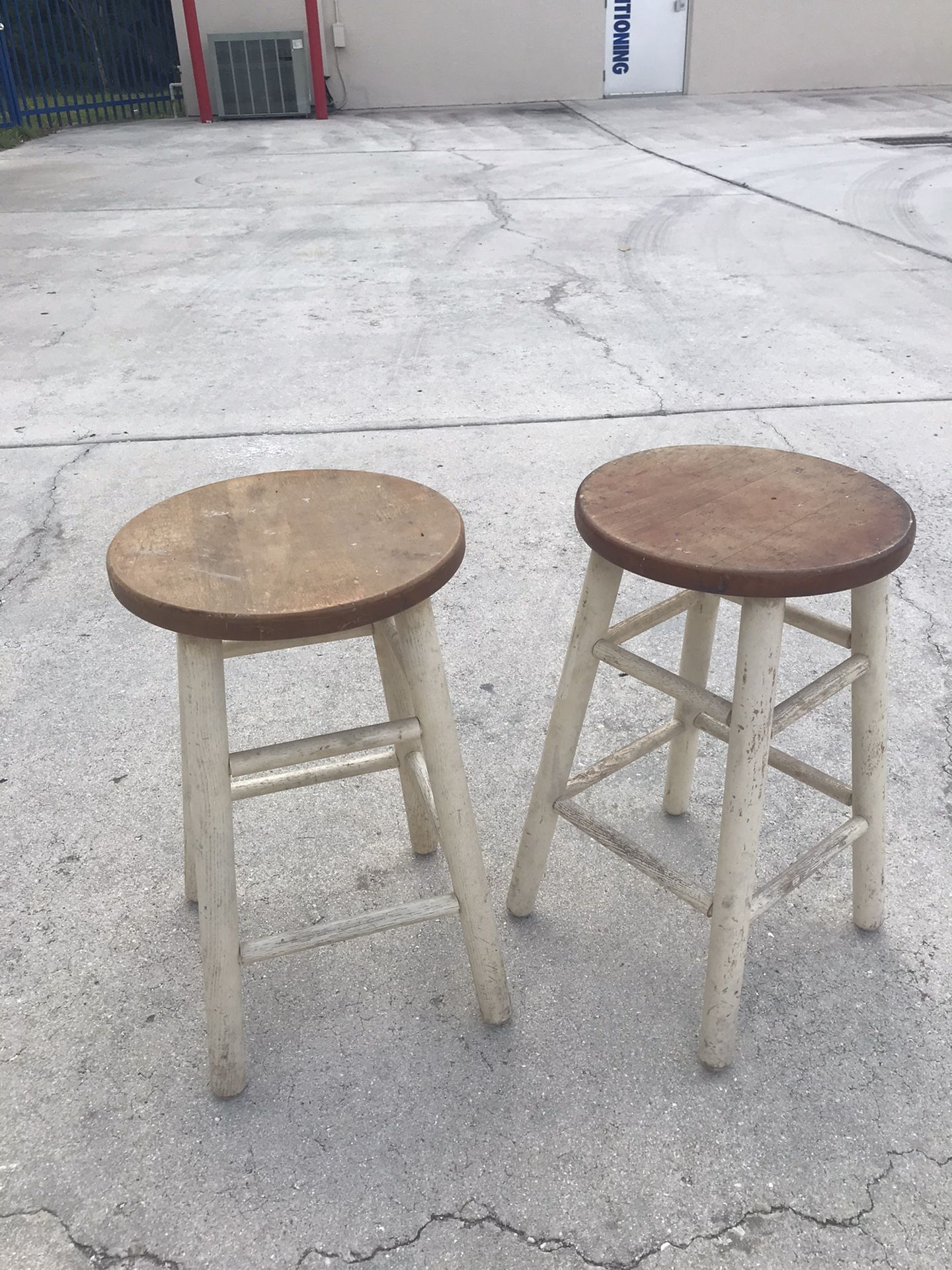 Pair Of Short Stools