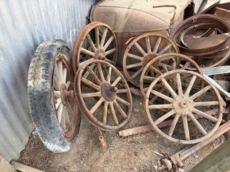 Antique Model T wheels