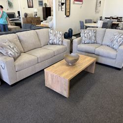 Ashley Sofa, Love Seat And Coffee Table With Tv Console 