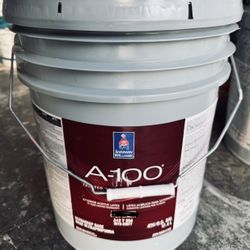 Exterior Paint. White. Flat. New 5  Gallons