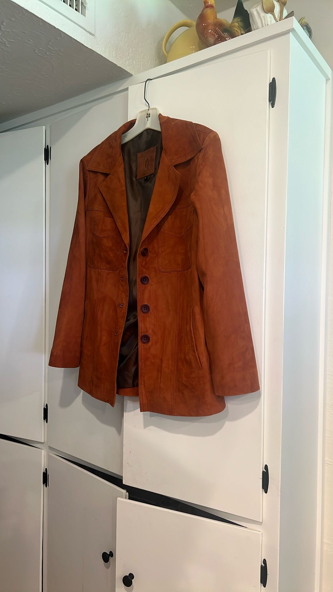 The Bombay, leather club, leather suede jacket