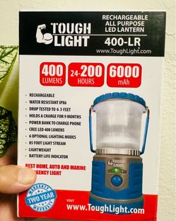 The Ultimate Summer Lantern - Tough Light 400-LR (Rechargeable/Power Bank)