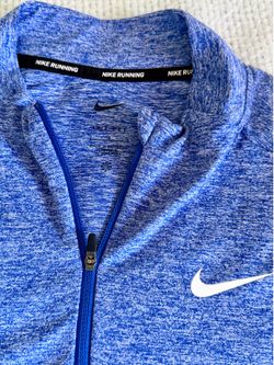 Nike 1/4 zip running blue large
