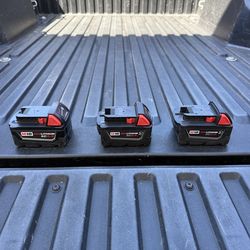 Milwaukee M18 18-Volt 5.0 Ah Lithium-Ion Battery XC Extended Capacity **$70 Each**