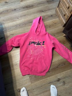 Pink Sp5der hoodie (USED)