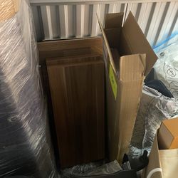 Floating Walnut Shelves