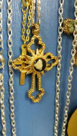 Gold plated cross.
