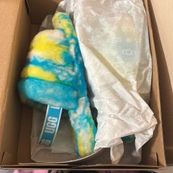 Ugg , ­­­K Fluff Yeah Slide Marble